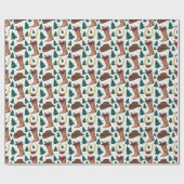 Western Weihnachtswackelpapier Geschenkpapier (Flach)