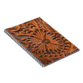 Western-Werkzeug-Leder-Druck-gewundenes Notizbuch Notizblock (Rechte Seite)