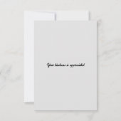 Western Whispers Vielen Dank Dankeskarte (Rückseite)