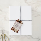 Western White Brown Black Cowhide Geschenkanhänger (Mit Garn)