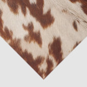 Western White Brown Black Cowhide Seidenpapier (Detail)