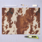 Western White Brown Black Cowhide Seidenpapier (Handwerk)