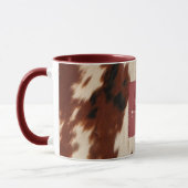 Western White Brown Black Cowhide Tasse (Links)