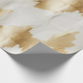 Western White Gold Cowhide Geschenkpapier (Ecke)