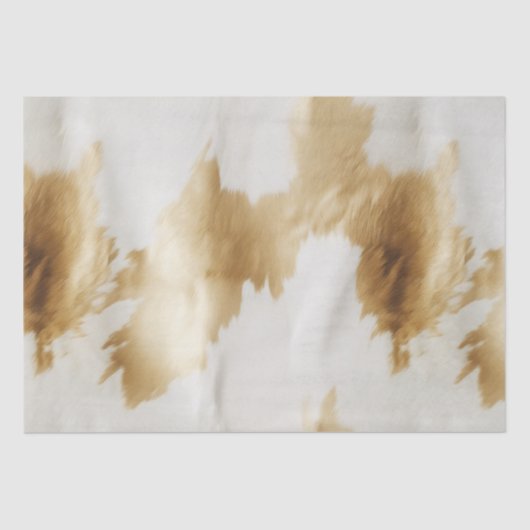 Western White Gold Cowhide Seidenpapier (Vorderseite)