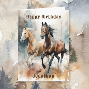 Western Wild Horse Card Karte