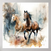 Western Wild Horse Poster (Vorne)