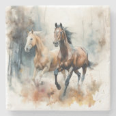 Western Wild Horse Steinuntersetzer (Vorderseite)