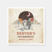 Western Wild West Country Cowboy Birthday Napkins Serviette (Vorderseite)
