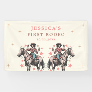 Western Wild West Country Cowgirl Geburtstag Banner