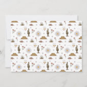 Western Wild West Country Cowgirl Rodeo Geburtstag Einladung (Rückseite)