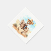 Western Wild West: Cowboy-Babydusche Serviette (Ecke)