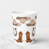 Western Wild West Cowboy Birthday Party Pappbecher (Links)