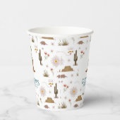 Western Wild West Cowboy Geburtstagsparty Pappbecher (Rechts)