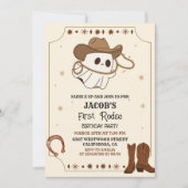 Western Wild West erste Rodehalloween Einladung (Vorderseite)