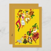 Western Wild West Party Einladung Cowboy (Vorne/Hinten)