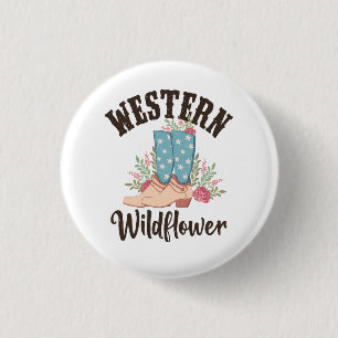 Western Wildblume Button