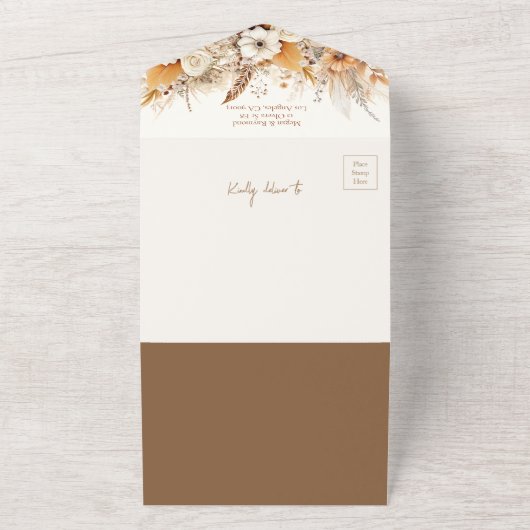 Western Wildblumen Brautparty Rezept All In One Einladung (Außenbereich)