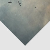 Western Wildwest kleines Holzhaus in Prärie Seidenpapier (Detail)