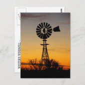 Western Windmill Postkarte (Vorne/Hinten)