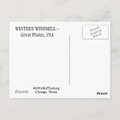 Western Windmill Postkarte (Rückseite)