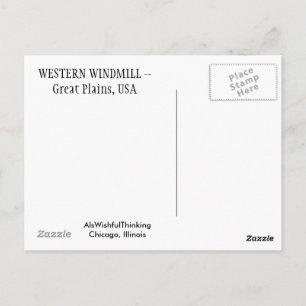 Western Windmill Postkarte