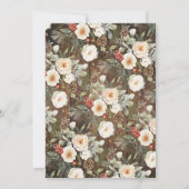 Western Winter We still do Wedding Anniversary Einladung (Rückseite)