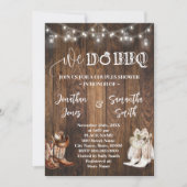 Western wir machen GRILLEN Paare Dusche Country Bo Einladung (Vorderseite)