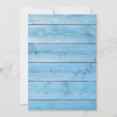 Western Wollte Blue Boy Geburtstag Einladung (Rückseite)