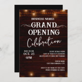 Western Wood Business Grand Opening Einladung (Vorne/Hinten)