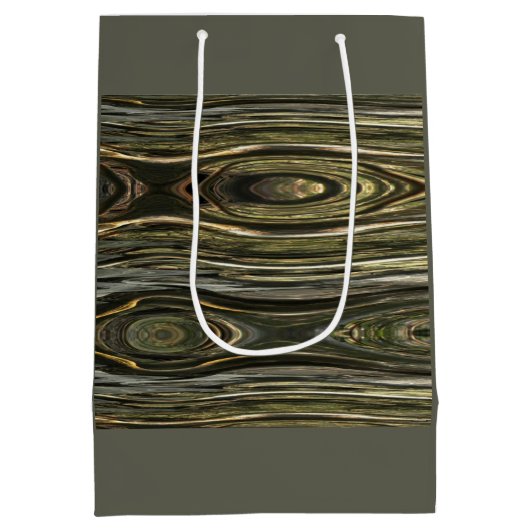 Western Wood Illusion Mittlere Geschenktüte (Rückseite)