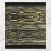Western Wood Illusion Weinetikett (Einzelnes Label)