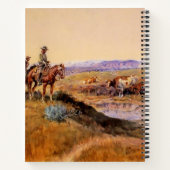 Western "Work Over" Art von Charles M Russell Notizblock (Rückseite)