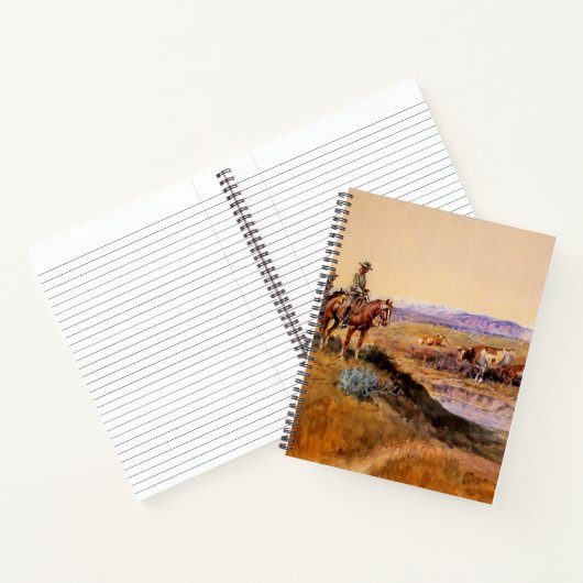 Western "Work Over" Art von Charles M Russell Notizblock (Innenseite)