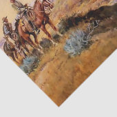 Western "Work Over" Art von Charles M Russell Seidenpapier (Ausschnitt)