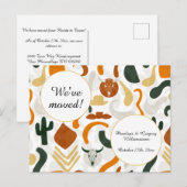 Western, Wüste, Cowboy-Boho, Adresswechsel Ankündigungspostkarte (Vorne/Hinten)