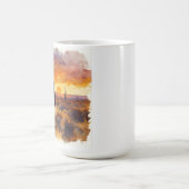 Western Wüste Landschaft Cowboy Kaffeetasse (Mittel)