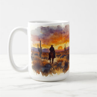 Western Wüste Landschaft Cowboy Kaffeetasse