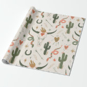 Western Wüste Liebe Wrapping Paper Geschenkpapier (Ungerollt)