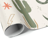 Western Wüste Liebe Wrapping Paper Geschenkpapier (Rolleneckpunkt)