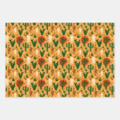 Western Wüstenbrille Kaktus Schlangen Rustikales M Geschenkpapier Set (Vorderseite 2)