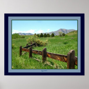 Western-Zaun-Foto-Plakat gretchen vorbei Poster