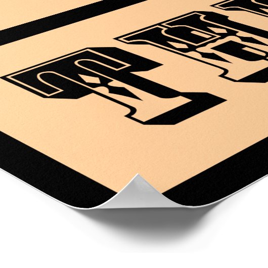 Western-Zeichen ~ Das Wasserloch Poster (Ecke)