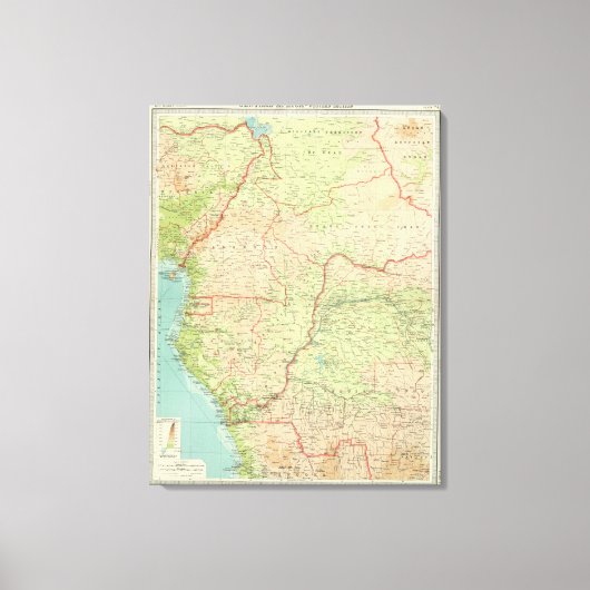 Western Zentralafrika Leinwanddruck (Vorderseite)