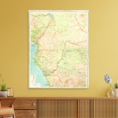Western Zentralafrika Leinwanddruck (Insitu (Wohnzimmer))