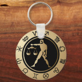 Western Zodiac - Libra Schlüsselanhänger (Vorderseite)