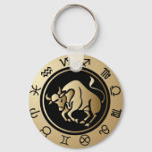 Western Zodiac - Taurus Schlüsselanhänger (Vorderseite)