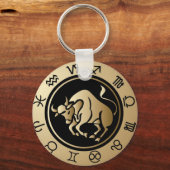 Western Zodiac - Taurus Schlüsselanhänger (Vorderseite)