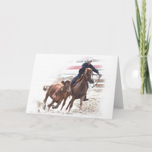 Western zum Geburtstag Karte (Vorderseite)