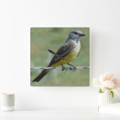 WesternB44 Kingbird Quadratische Wanduhr (Zuhause)